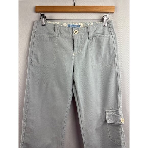 Periscope Womens Cargo Pants Size 3 Light Gray Cotton - Picture 2 of 5